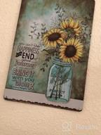 img 1 attached to Goutoports Sunflower Decor - Vintage Home Decor Accents For Your Room Decoration Unique Accessories Tin Sign - Cool Stuff Cute Room Decor Suitable Wall Of Bedroom Bathroom Kitchen Coffee Store Laundry Home Garage Backyard - Sunflower01 - 7.9X11.8 Inch review by Rick Alexander