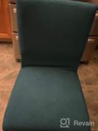 img 1 attached to Set Of 4 Light Gray Dining Chair Covers - GoodtoU Chair Slipcovers For Kitchen, Hotel, And Dining Room - Pack Of 4 review by Walt Smirnoff
