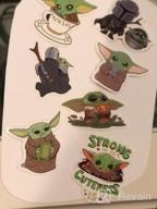 img 1 attached to 50 Pcs Cute & Funny Baby Yoda Stickers - The Mandalorian Star Wars Decal For Hydro Flask, Laptop, Etc review by Devin Tanner