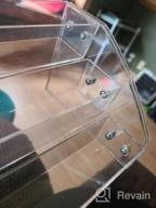 img 1 attached to Premium 3 Tier Acrylic Nail Polish Display Rack - Holds Up To 45 Bottles - Transparent Tabletop Stand For Essential Oils - InnSweet review by Sheryl Reilly