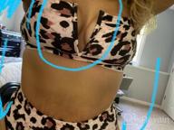 img 1 attached to Womens High Waisted Cheetah Leopard Swimsuits Bikini Sexy Padded Push Up Animal Cow Printed 2 Piece Bathing Suit review by Guled Probz