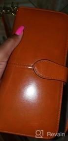 img 7 attached to Heshe Ladies' Genuine Leather Wallet: Spacious Purse With Credit Card Slots & Wristlet