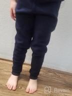 img 1 attached to Winter Cotton High Waisted Leggings With Fleece Lining For Girls By IRELIA review by Jamie Sorenson