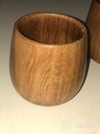 img 1 attached to Moyishi Top-Grade Natural Solid Wood Wooden Tea Cup Wine Mug 250Ml,Set Of 4 review by Beny Teller