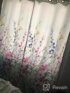 img 1 attached to 🌸 Kotile Floral Curtains for Bedroom Girls - Red Pink 95 Inch Length, 2 Panel Set: Grommet Print Flower Pattern, Thermal Insulated Room Darkening Curtains for Living Room review by Steve Douglas