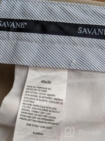 img 7 attached to Получите комфорт и стиль с брюками Savane Men's Stretch Chino - доступны в крупных и высоких размерах!