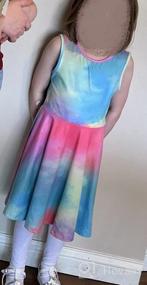 img 5 attached to JESKIDS Unicorn Print Sleeveless Twirl Dress - Girls Casual Sundress