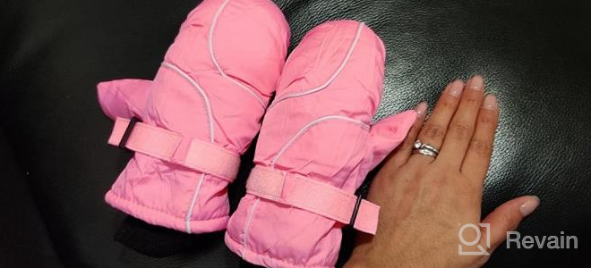 img 1 attached to 🧤 Cold Weather Mittens for Girls - Waterproof Cotton Lined Accessories for Winter review by Ismael Hennigan