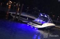 img 1 attached to 🚤 BASIKER BS3 Marine LED Boat Light (2x2000LM 60LED), 10-36V, 316 Stainless Steel, IP68, Air or Underwater, Surface Mount - Optimized for Cruise Ships, Yachts, Boats, Sailboat, Pontoon, Transom (Blue) review by Alif Eagle