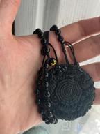 img 1 attached to 🐺 Exquisite 100% Pure Carved Natural Obsidian Howling Wolf Head Amulet Necklace – Genuine Beauty at Its Finest! review by Tim Pulse