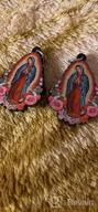 img 1 attached to 👑 ROSTIVO Virgin Mary Earrings: Stylish Acrylic Jewelry for Women and Girls review by Jessica Bohannon