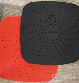 img 7 attached to Upgrade Reusable Air Fryer Liners With Raised Silicone Patented Product BPA Free Non-Stick Silicone Air Fryer Mats Air Fryer Silicone Tray Accessories 2 Size Options – 8 Inch Round