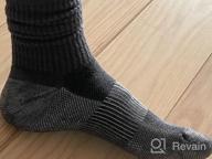 img 1 attached to Copper Infused Running Socks - Moisture Wicking & Anti-Odor Unisex Ankle Crew Cushion Socks For Trekking & Hiking By Hissox review by Mike Wachtel