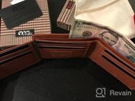 img 1 attached to Cognac Leather BiFold Wallet with Window 09 review by Darren Pham