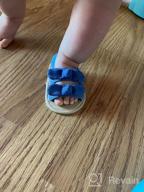 img 1 attached to Baby Boys Girls Soft Sole Summer Sandals First Walker Flat Beach Shoes review by Alex Panda