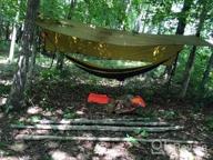 img 1 attached to 🏕️ OneTigris Bulwark Camping Tarp: Waterproof Bushcraft Shelter, Lightweight Hammock Rain Fly Portable Anti UV - 12.8ft x 9.5ft review by Jeff Driscoll