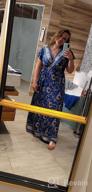 img 1 attached to Women'S Summer Wrap Dress: Bohemian Floral Print, V-Neck High Split Maxi - S-XL review by Rene Carrell