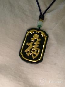 img 5 attached to Enhance Your Luck with a Natural Nephrite Jade Necklace Pendant, Inlaid with 22K Gold – Exquisite Jade Jewelry