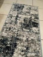 img 1 attached to Gray Distressed Abstract Area Rug, 5' X 7', By Rugshop - Achieve A Stand-Out Look For Your Home Interiors review by Aaron Masek