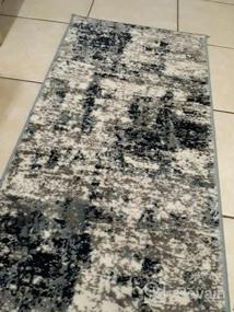 img 8 attached to Gray Distressed Abstract Area Rug, 5' X 7', By Rugshop - Achieve A Stand-Out Look For Your Home Interiors