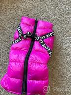 img 1 attached to Didog Winter Small Dog Coats: Waterproof, Warm & Harness Compatible For Puppy & Cat Walking Hiking - Red (Chest 13") review by Jason Yancy