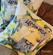 img 1 attached to Set Of 4 Happy Sweet Summer Watermelon And Lemon Decorative Pillow Covers For Sofa Couch, 16X16 Inch Home Decor Cushion Cases With Gnome Design review by Fredo Zhan
