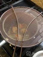 img 1 attached to 11.8" Stainless Steel Grease Splatter Guard Screen For Frying Pan With Resting Feet, Comfort Grip Handle And Safe Cooking Lid - Keeps Kitchen Clean review by Brian Messerly