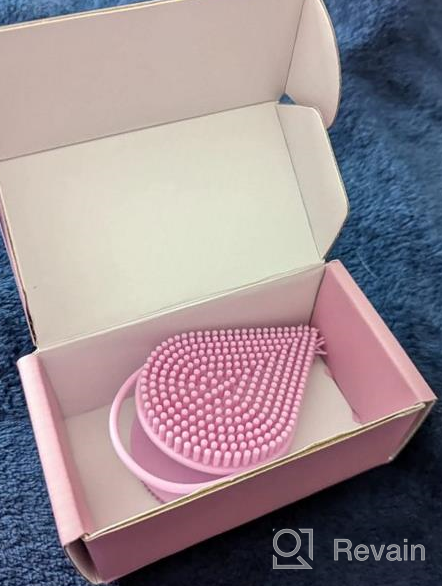 img 1 attached to Avilana Dual-Sided Silicone Facial Scrubber - Exfoliating And Cleansing Brush For All Skin Types - Manual 2-In-1 Face Scrubber And Exfoliator - Deeply Cleanses With Pure Silicone - Pink review by John Pineda