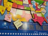 img 1 attached to 46 Piece Wooden USA Map Puzzle For Kids - Educational Geography Puzzles United States Map, Boys Girls Birthday Gift By Joqutoys review by Jeffrey Johnston