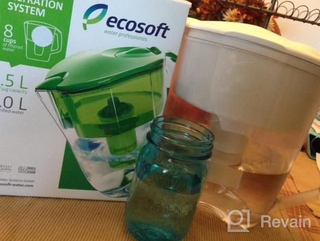 img 1 attached to Ecosoft Blue Water Filter Pitcher With Extra Cartridge - Countertop Filtration Jug And Purifier For Home Kitchen Dispensing review by Pleaze Evans