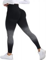 attraco women's seamless scrunch-butt leggings for high-performance workouts & yoga logo