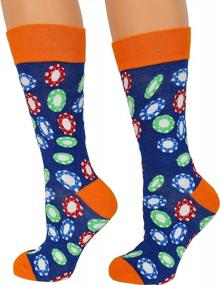 img 4 attached to Poker-Themed Casino Socks For Men And Women - ARAD Novelty Clothes