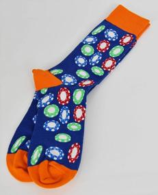 img 1 attached to Poker-Themed Casino Socks For Men And Women - ARAD Novelty Clothes