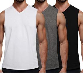 img 4 attached to Power up Your Muscle-Building Routine with COOFANDY Workout Sleeveless Men's Clothing