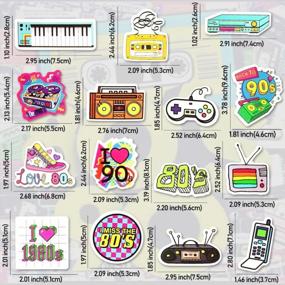 img 1 attached to QTL 70Pcs Retro Stickers 80S 90S Stickers For Adults Retro Party Decorations 80S 90S Stickers For Vintage Party Supplies Waterproof Vinyl Stickers Packs