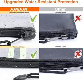 img 2 attached to Upgraded Fireproof Document Bag(2200℉),2 Pack(14 X 10" And 10.6 X 6.7") Waterproof And Fireproof Money Bag With Reflective Strip,Fire Safe Bag Storage For A4 Documents,Cash,Passport,Valuables - Sliver