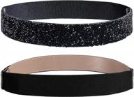 lovful stretchy rhinestone belt for women,crystal elastic dress belt,sparkle bling waist belt logo