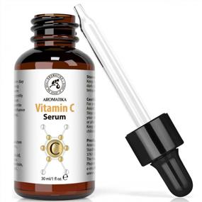 img 3 attached to Pure & Natural Vitamin C Serum For Face - 1.0 Oz With Vitamin E & Hyaluronic Acid - Effective Facial Serum For All Skin Types - Glass Bottle