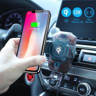 📲 wireless car charger mount, auto-clamping air vent dashboard car phone holder compatible with galaxy s10/s10+/s9, iphone 11/11 pro/11 pro max/xsmax/xs/xr/x/8p/8 - improved seo-friendly product name logo