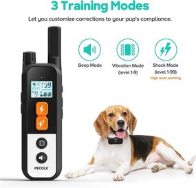 img 3 attached to Rechargeable Dog Training Collar with Remote – Vibration and Beep Modes, Waterproof, Adjustable 99 Levels – All Breeds and Sizes