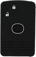 segaden silicone cover protector case skin sleeve for mazda 2 button smart card remote key fob cv4532 - black logo