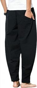 img 1 attached to Stay Comfortable And Stylish This Summer With WZIKAI Men'S Cotton Linen Pants