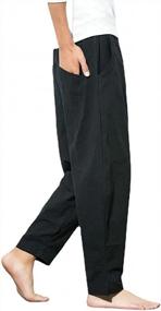 img 2 attached to Stay Comfortable And Stylish This Summer With WZIKAI Men'S Cotton Linen Pants