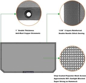 img 1 attached to 🚙 Защита от солнца с серыми мешками для 🚙Jeep Wrangler JL Unlimited 2 Door & 4 Door - Shadeidea Sunshade: JLU SAHARA RUBICON SPORT S MOAB. Верхнее покрытие, блокирующее ультрафиолетовое излучение, с бонусным мешком для хранения (10-летняя гарантия).