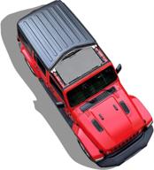 🚙 защита от солнца с серыми мешками для 🚙jeep wrangler jl unlimited 2 door & 4 door - shadeidea sunshade: jlu sahara rubicon sport s moab. верхнее покрытие, блокирующее ультрафиолетовое излучение, с бонусным мешком для хранения (10-летняя гарантия). логотип