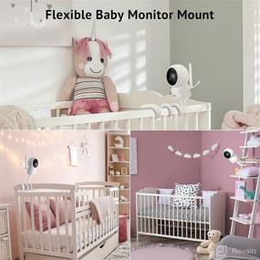 img 1 attached to 👶 LaView 5" Color LCD Screen Baby Monitor with Mount: HD Camera, Pan-Tilt, Night Vision, Two-Way Talk, Lullabies