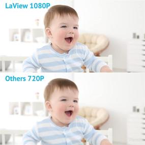 img 2 attached to 👶 LaView 5" Color LCD Screen Baby Monitor with Mount: HD Camera, Pan-Tilt, Night Vision, Two-Way Talk, Lullabies
