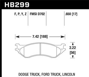 img 1 attached to Hawk Performance HB299P.650 SuperDuty Brake Pad: Unparalleled Stopping Power and Durability