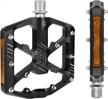 durable mzyrh aluminum alloy bike pedals with 3 sealed bearings and reflectors - perfect for mountain and road bikes logo