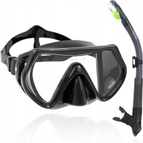 img 4 attached to Explore Ocean Depths With WACOOL'S Anti-Fog Snorkeling And Diving Package Set For Adults, Teens, And Kids